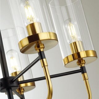 4816/8 COUNTRY ODL21 451 черный/золотой/прозрачный Люстра E27 8*60W NOVAS-foto4