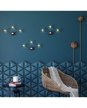 3906/13WL L-VISION ODL21 95 черн/золот/металл Настен. cветильник IP20 LED 13W 1040Лм 4000К COSTELLA-foto3