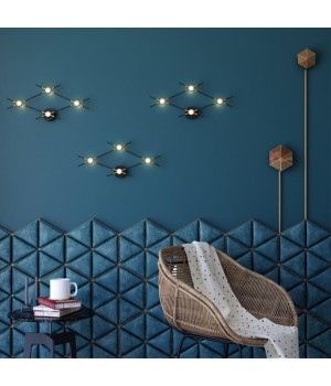 3906/13WL L-VISION ODL21 95 черн/золот/металл Настен. cветильник IP20 LED 13W 1040Лм 4000К COSTELLA-foto3