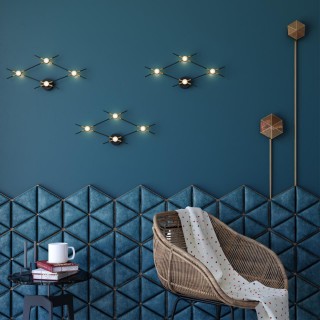 3906/13WL L-VISION ODL21 95 черн/золот/металл Настен. cветильник IP20 LED 13W 1040Лм 4000К COSTELLA-foto3