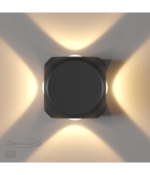 4222/8WL HIGHTECH ODL21 235 черн/металл Настенный светильник IP54 LED 8W 716Лм 3200K MIKO-foto5