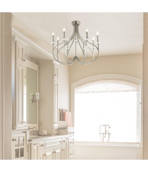 4495/8C NEOCLASSI LN20 104 никель Люстра потолочная E14 8*60W 220V MACKENZIE-foto3