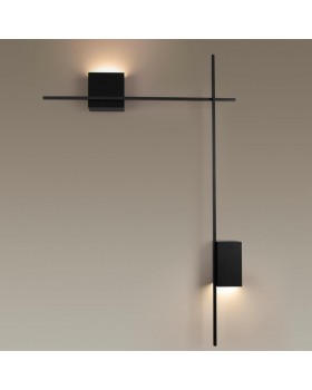 4241/20WL HIGHTECH (В 2-Х КОРОБКАХ) ODL21 135 черн/золот/металл Настенный светильник IP20 LED 20W 1400Лм 4000K BONDI-foto4