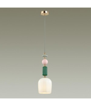 4861/1 CLASSIC ODL_EX21 75 золото/разноцветн./керамика/стекло Подвес E14 1*40W CANDY-foto4