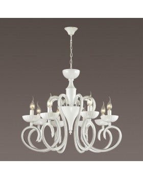 3932/8 HALL ODL18 439 хром/белый Люстра IP20 E14 8*40W 220V ZEFIRO-foto3