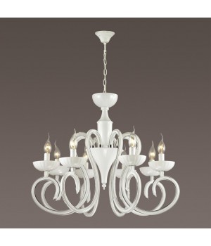 3932/8 HALL ODL18 439 хром/белый Люстра IP20 E14 8*40W 220V ZEFIRO-foto3