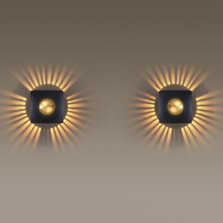 4224/13WL MIDCENT ODL21 131 черн/золот/металл Настенный светильник IP20 LED 13W 1520Лм 3000K ADAMAS-foto5