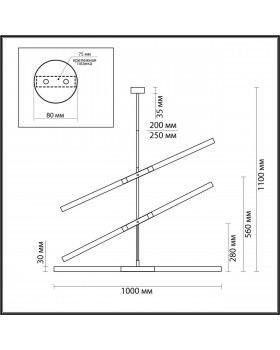 4307/6 HIGHTECH ODL22 115 черный Потолочный светильник IP20 G9 6*40W SOHO-foto2