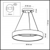 4066/50L L-VISION ODL19 406 Люстра с ДУ LED 50W 220V SOLE