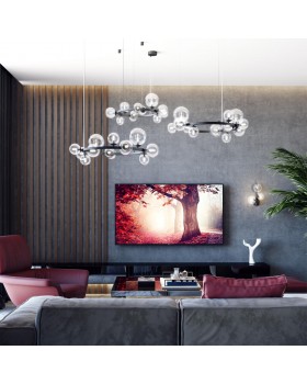 4818/11 MODERN ODL21 393 черный/прозрачный Люстра G9 11*40W TOVI-foto3