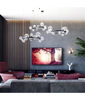 4818/11 MODERN ODL21 393 черный/прозрачный Люстра G9 11*40W TOVI-foto3