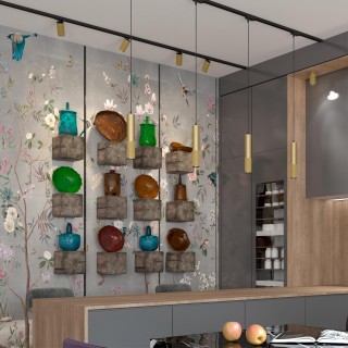 370768 PORT NT21 129 золото Трехфазный трековый cветильник IP20 GU10 50W 220V MAIS-foto3