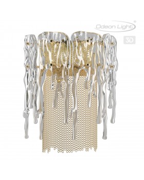 4634/1W CLASSIC ODL20 443 золото/стекло/металл.цепочки Бра E14 1*40W 220V BRITA-foto5