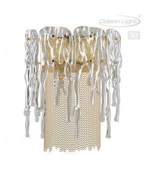 4634/1W CLASSIC ODL20 443 золото/стекло/металл.цепочки Бра E14 1*40W 220V BRITA-foto5