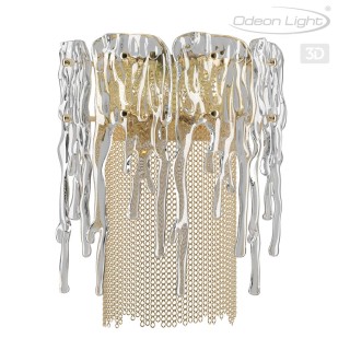 4634/1W CLASSIC ODL20 443 золото/стекло/металл.цепочки Бра E14 1*40W 220V BRITA-foto5