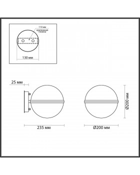 4832/1W NATURE ODL21 571 черный/акрил Ландшафтный настенный светильник E27 1*10W IP44 LOMEO LOMEO-foto2
