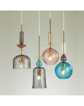 4648/1 PENDANT ODL20 342 золотой/синий/разноцветный Подвес E27 60W 220V BELLA-foto5