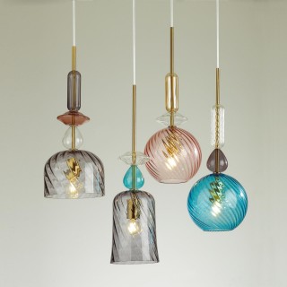 4648/1 PENDANT ODL20 342 золотой/синий/разноцветный Подвес E27 60W 220V BELLA-foto5