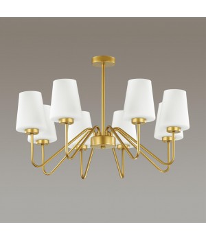 3791/8C NEOCLASSI LN19 132 золотой, белый Люстра на штанге E27 8*60W 220V OLIVIA-foto3