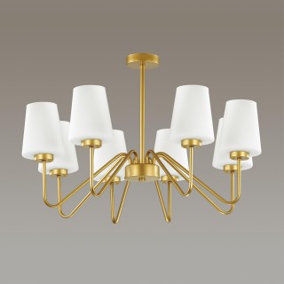 3791/8C NEOCLASSI LN19 132 золотой, белый Люстра на штанге E27 8*60W 220V OLIVIA-foto3