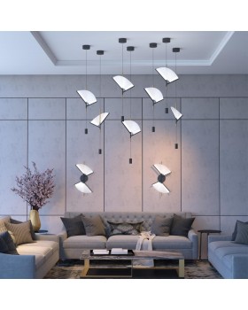 4651/7L L-VISION ODL20 7 черный/золотой/прозрачный Подвес LED 7W 220V VENTA-foto3