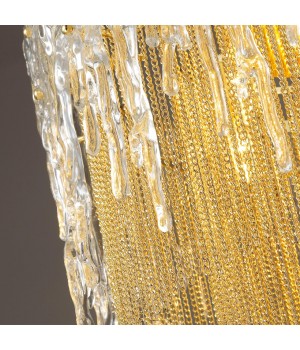 4634/1W CLASSIC ODL20 443 золото/стекло/металл.цепочки Бра E14 1*40W 220V BRITA-foto7