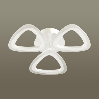 4570/42CL LEDIO LN21 017 белый Люстра потолочная диммир. с ДУ + LampSmart LED 42W 3000-6000К 2270Лм 220V RHEA-foto3