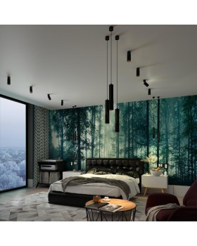 370760 OVER NT21 212 черный Светильник накладной, провод 2м IP20 GU10 50W 220V MAIS-foto3