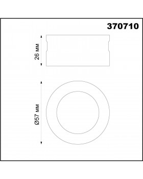 370710 KONST NT19 145 черный хром Декоративное кольцо для арт. 370681-370693 IP20 UNITE-foto2