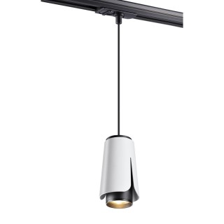 370835 PORT NT22 083 белый Светильник трековый однофазный трехжильный, провод 1м IP20 GU10 9W 220V TULIP-foto8