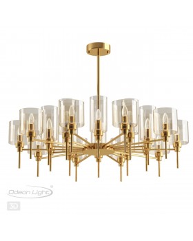 4689/20 MODERN (В 2-Х КОРОБКАХ) ODL20 405 золотой/янтарный Люстра E14 20*40W DIATRA-foto4