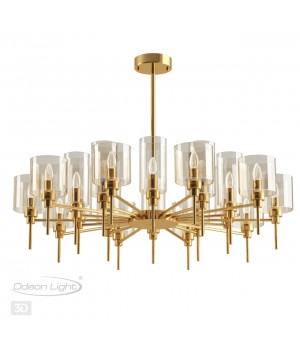 4689/20 MODERN (В 2-Х КОРОБКАХ) ODL20 405 золотой/янтарный Люстра E14 20*40W DIATRA-foto4