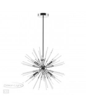 4828/6 HALL ODL21 209 хром/прозрачный Люстра E14 6*40W KADRILIA-foto4