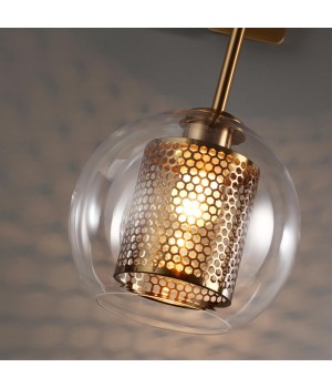 4939/1W PENDANT ODL22 291 античн.бронза/металл/прозрачный/стекло Бра E27 1*40W CLOCKY-foto5