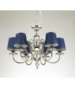 4191/6 CLASSIC ODL19 459 хром/хрусталь/синий Люстра Е14 6*40W MIRELLA-foto4