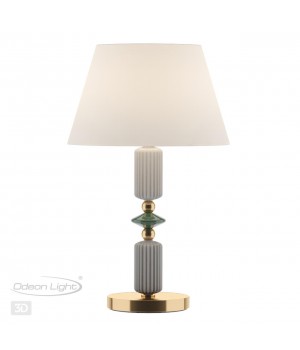 4861/1TC CLASSIC ODL_EX22 77 золотой/раноцветн.керамика/абажур Настольная лампа E27 1*60W 4861/1TC CANDY-foto4