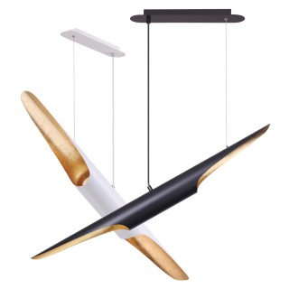 3816/50BG HIGHTECH ODL20 191 черн/золот/мет Подвесной свет-к GU10 LED 2*12W 220V WHITNEY-foto7