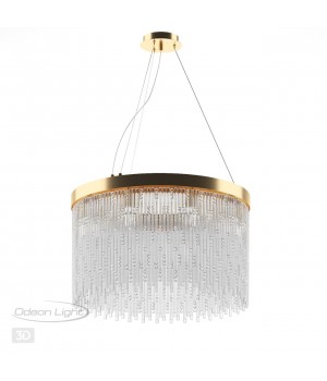 4848/8 HALL ODL21 467 золото/стекло Люстра E14 8*40W REFANO-foto5