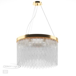 4848/8 HALL ODL21 467 золото/стекло Люстра E14 8*40W REFANO-foto5