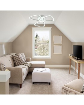 4524/66CL LEDIO LN20 026 белый Люстра потолочная диммир. с ДУ LED 66W 3000-6000К 5148Лм 220V MIEKO-foto3