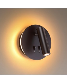 3911/9WL HIGHTECH ODL20 277 черн/металл Наст-й св-к с лампой д/чтения с выкл LED 9W 3000K 220V BEAM-foto4