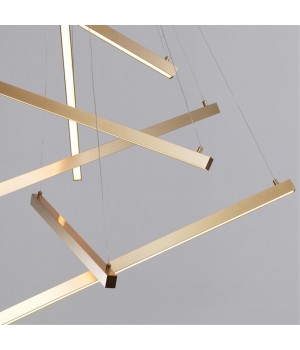 3860/48L L-VISION ODL19 140 золото Подвесной светильник LED 48W 2700Лм 3000К 220V COMETA-foto3