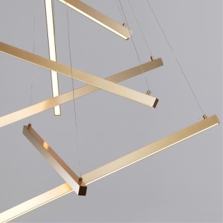 3860/48L L-VISION ODL19 140 золото Подвесной светильник LED 48W 2700Лм 3000К 220V COMETA-foto3