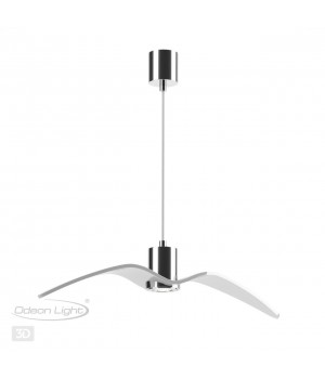 4903/1B PENDANT ODL22 289 белый/хром/стекло Подвес GU10 1*5W BIRDS-foto6