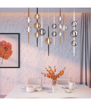 4684/2 PENDANT ODL20 356 черный/янтарный Подвес G9 2*5W 220V LAZIA-foto3