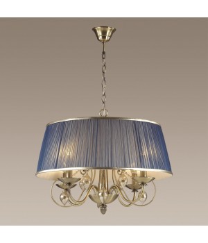 3921/4 CLASSIC ODL18 496 бронза/ткань/стекло Люстра IP20 E14 4*40W 220V NIAGARA-foto3