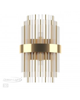 4639/2W HALL ODL20 473 золотой/металл/стекло Бра G9 2*40W 220V IDA-foto5
