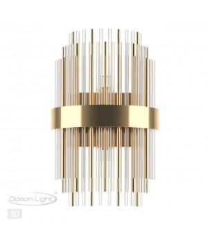 4639/2W HALL ODL20 473 золотой/металл/стекло Бра G9 2*40W 220V IDA-foto5