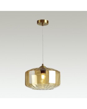 4747/1 PENDANT ODL21 345 янтарный/бронзовый Подвес E27 60W BINGA-foto4