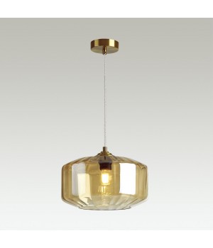 4747/1 PENDANT ODL21 345 янтарный/бронзовый Подвес E27 60W BINGA-foto4